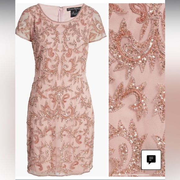 - Beaded Mesh Cocktail Dress
PISARRO NIGHTS new without tag - Picture 2 of 7